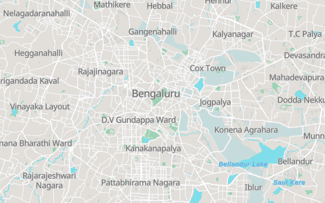 Web applications — real map render